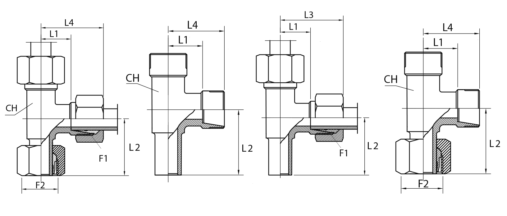 L Rotary fitting