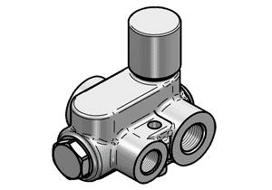 REGOLATORE DI FLUSSO PRIORITARIO (COMPENSATO BARICAMENTE) TIPO RF .. P - REGOLATORE DI FLUSSO PRIORITARIO (COMPENSATO BARICAMENTE) TIPO RF .. P