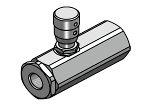 COMPENSATED FLOW CONTROL VALVE (POPPET TYPE) VRFU 90-C TYPE - COMPENSATED FLOW CONTROL VALVE (POPPET TYPE) VRFU 90-C TYPE