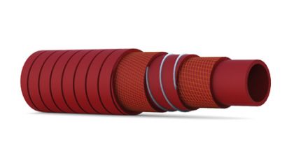 WATER COOLING SUCTION AND DELIVERY HOSE FOR HIGH TEMPERATURE - HELIX GROOVED COVER - SILFLEX