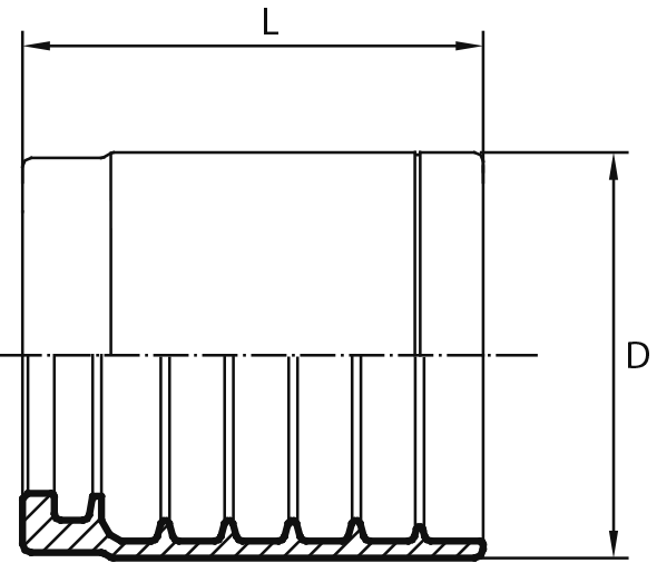 Ferrule for 1SC-1SN-2SC